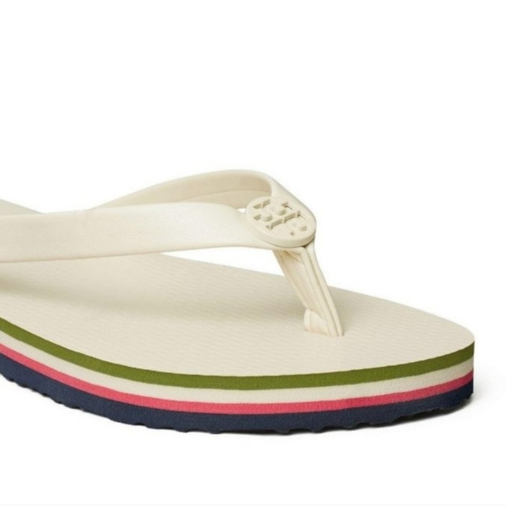 TORY BURCH New Ivory MINI MINNIE FLIP-FLOP Sandals